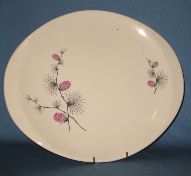 Canonsburg Pottery Wild Clover oval platter