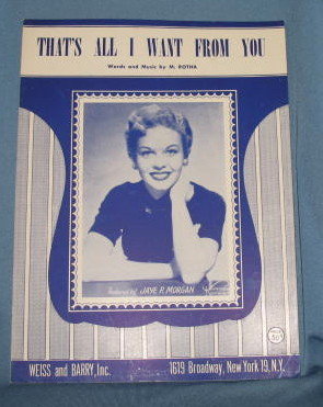 That's All I Want From You sheet music