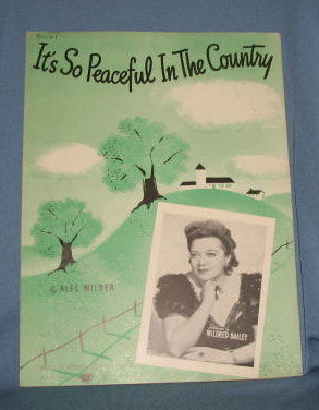 It's So Peaceful in the Country sheet music