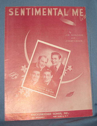 Sentimental Me sheet music