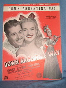 Down Argentina Way sheet music