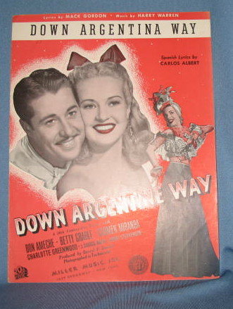 Down Argentina Way sheet music