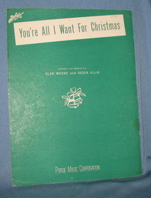 You're All I Want for Christmas sheet music