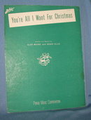 You're All I Want for Christmas sheet music