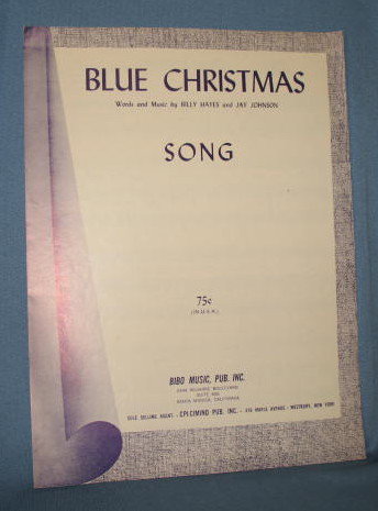 Blue Christmas sheet music