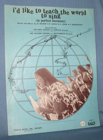 I'd Like to Teach the World to Sing sheet music