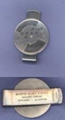 Morris Black & Sons Builders' Supplies, Bethlehem, Allentown PA 22 year calendar money clip