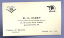 Carroll F. Benner, R. H. Hager Pontiac-Cadillac Sales and Service, Quakertown PA business card
