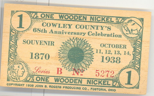 Cowley County's 68th Anniversary Celebration paper