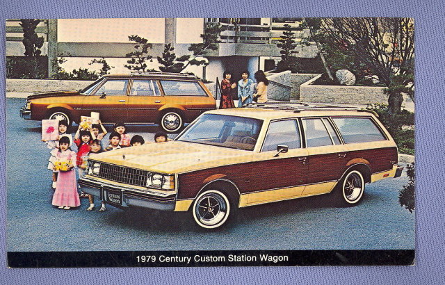 1979 Buick Century Custom Station Wagon color photo postcard from C & G Buick Emmaus, PA