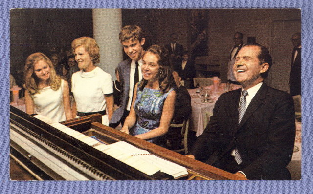 Richard M. Nixon and family electoral plea postcard