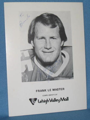Philadelphia Eagles Frank Le Master autographed picture