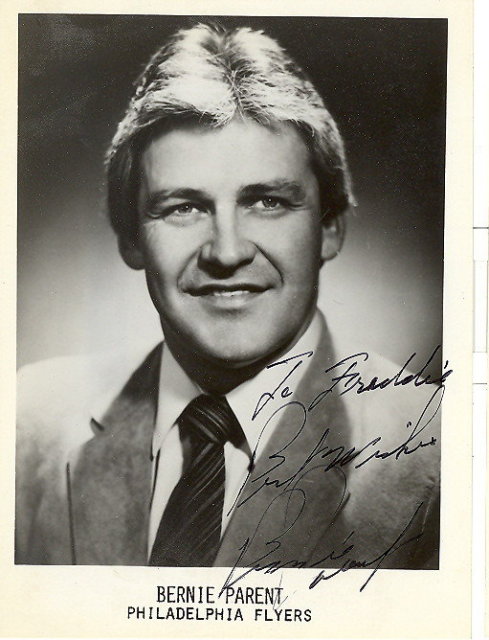 Philadelphia Flyers Bernie Parent autographed picture