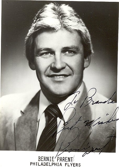Philadelphia Flyers Bernie Parent autographed picture