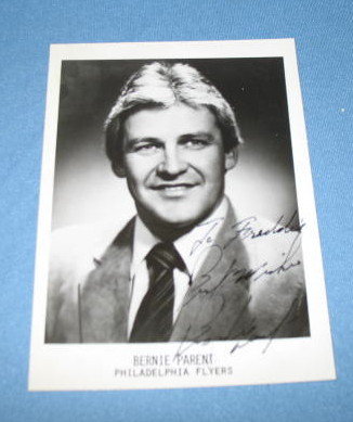 Philadelphia Flyers Bernie Parent autographed picture