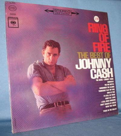 Ring of Fire : The Best of Johnny Cash 33 RPM LP record