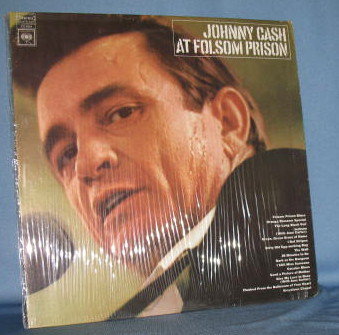Johnny Cash at Folsom Prison 33 RPM LP record