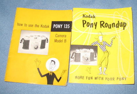 Kodak Pony Roundup and Kodak Pony 135 Model B camera instruction booklets