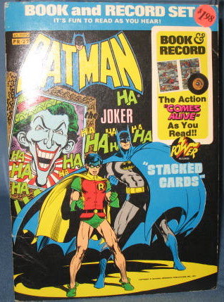 Batman Trumping the Joker Book and Record Set