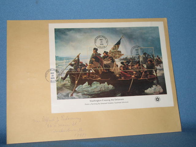 1976 Washington Crossing the Delaware first day cover