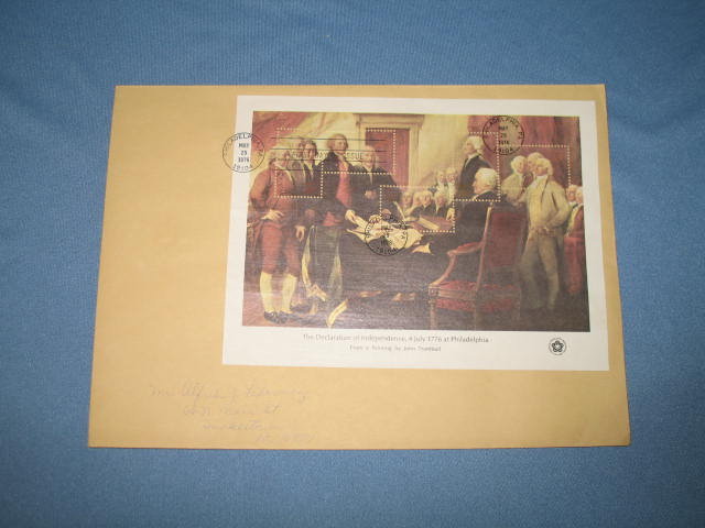1976 The Declaration of Independence, 4 July 1776 at Philadelphia first day cover