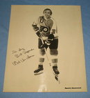 Autographed photo of Philadelphia Flyers' Ed Van Impe