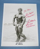 Autographed photo of Fred Meeko, Mr. America