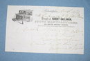 Billhead from Robert Callahan Stove Manufacturer, 622 South Second Street, Philadelphia