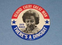 All in the Family Edith Bunker pinback button