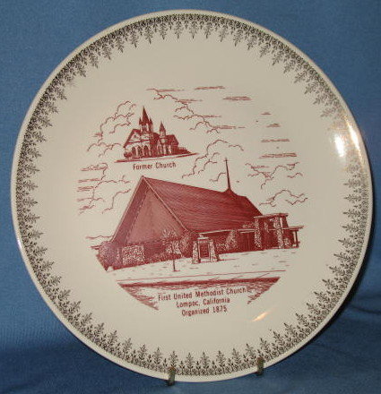 First United Methodist Church, Lompoc, California collector's plate