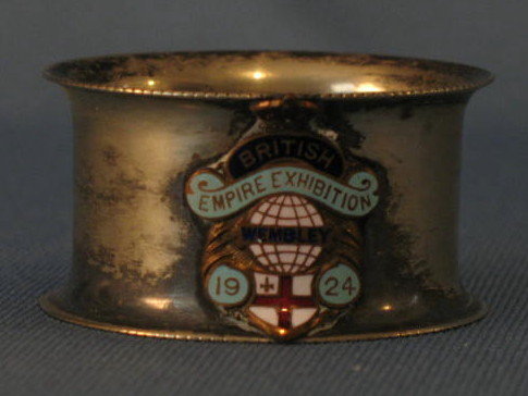 1924 British Empire Exhibition napkin ring