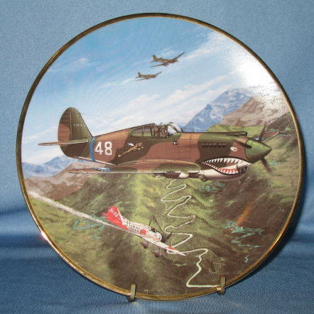 Hamilton Collection P-40 Flying Tiger collector's palte