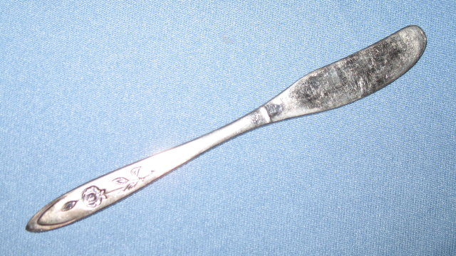 Oneida My Rose Community Stainless flat handled butter spreader