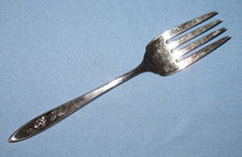 Oneida My Rose Community Stainless medium serving fork
