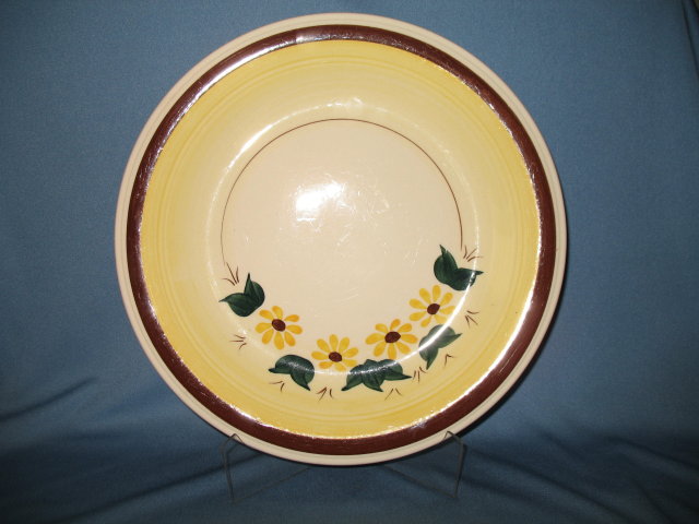 Vernon Kilns Brown Eyed Susan 12 inch chop plate ( round platter)