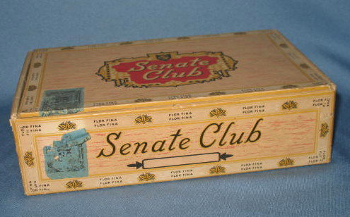 Senate Club cigar box