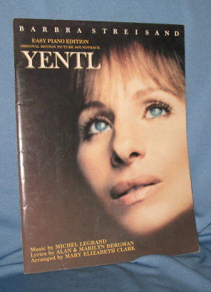Yentl music book easy piano edition
