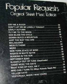 Popular Requests Original Sheet Music Edition music book