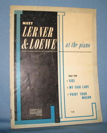 Meet Lerner and Loewe at the piano Music Book