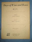 Days of Wine and Roses sheet music