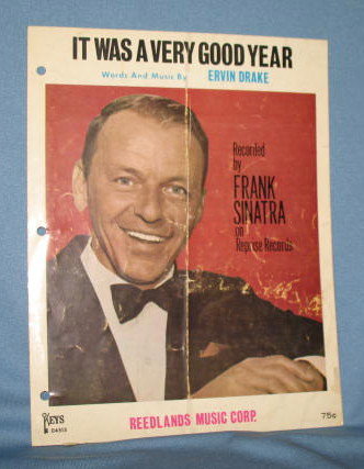 It Was A Very Good Year sheet music