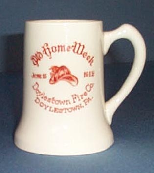 1912 Doylestown, PA Fire Company mug