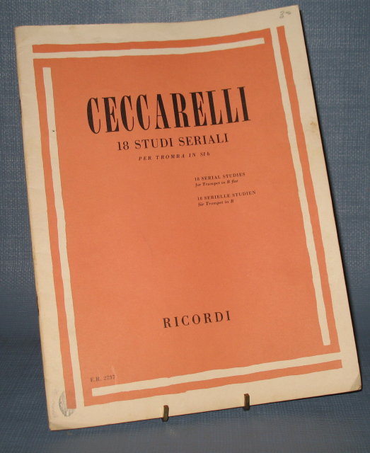 Alberto Ceccarelli 18 Serial Studies for Trumpet in B flat