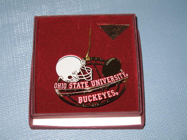 Baldwin Ohio State University Buckeyes football helmet tree ornament