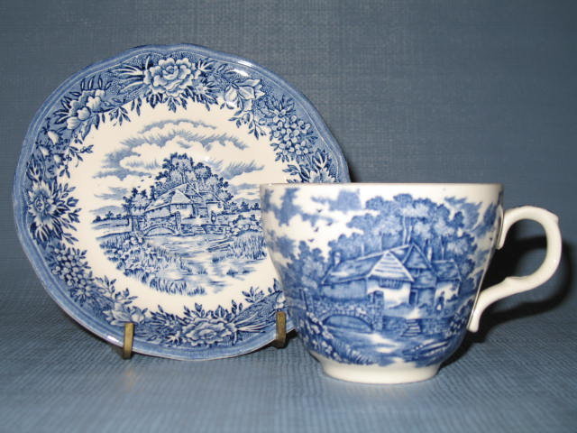 Salem China English Village Olde Staffordshire cup and saucer