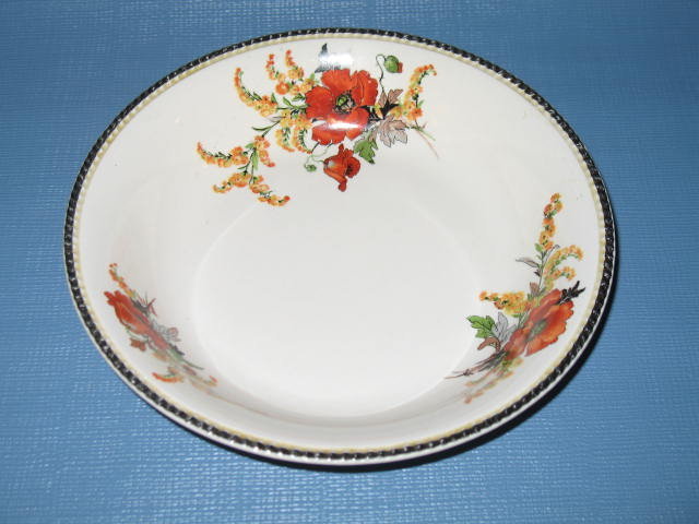 Sebring China Goldenrod Poppy coupe soup bowl