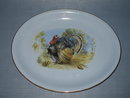 Homer Laughlin Skytone blue oval turkey platter