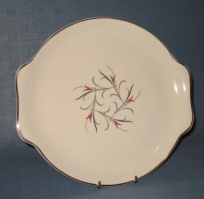 Salem China Serenade handled round platter
