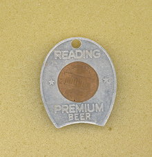 Reading Premium Beer lucky penny