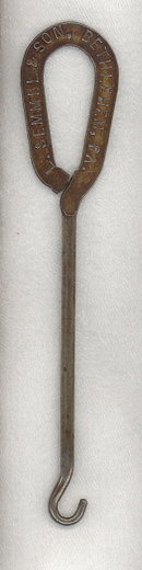 L. Semmel & Son, Bethlehem PA shoe button fastener
